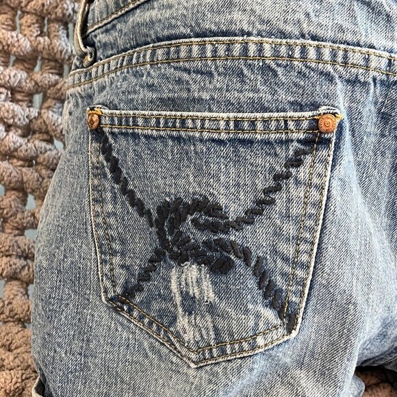 Seafolly The Ridge Denim Shorts Size 13-14 - Picture 6 of 11